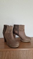 Oxmox Stiefelette Gr. 39 – Echtleder beige