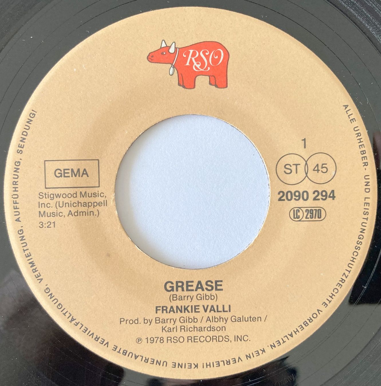Schallplatten: FRANKIE VALLI - GREASE – Gebraucht aus Bottens von hotter-than-hell 2