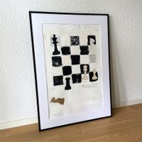 Schach Chess Moderne Kunst Acryl Figuren Bild Stefan Bammert