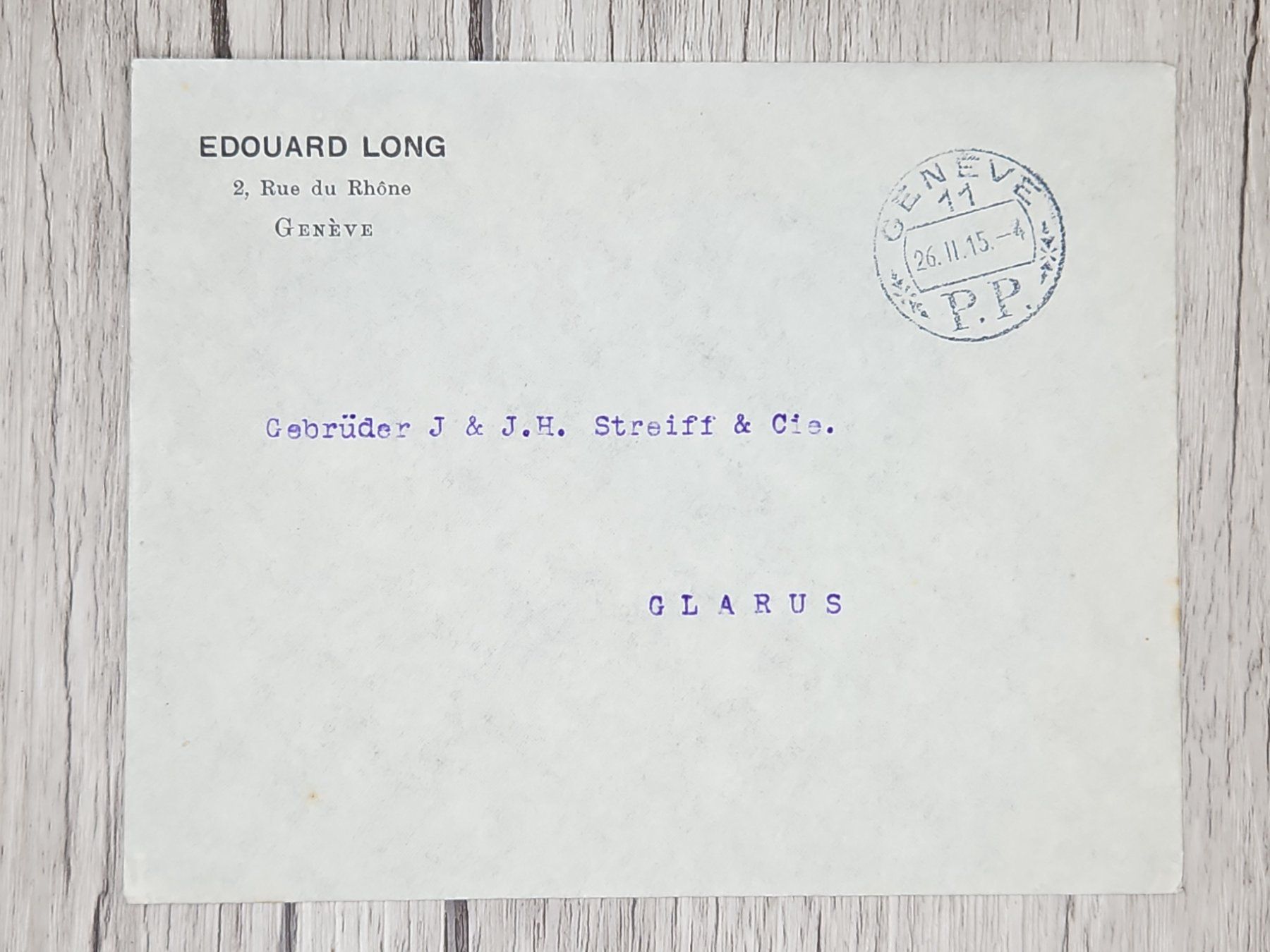 Tutti i francobolli: CL13 Enveloppe + Timbre Suisse 1915 – Usato da Cousset venduto da Patrick_Collections