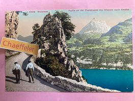 M 2568 Walensee. Partie an der Poststrasse non Weesen nach