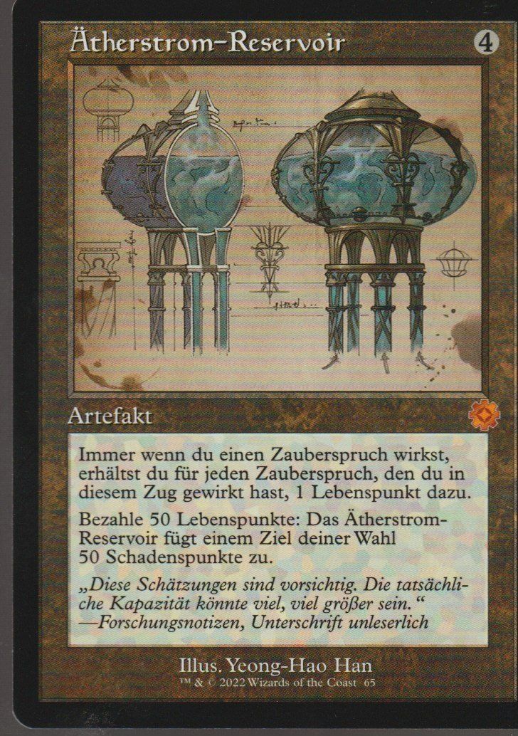 Magic The Gathering Cartes à collectionner: Magic The Gathering MTG Retro Frame Artifact 65 Ätherstrom-R – Neuf (Voir description) à Vezia par Aquarius_Age
