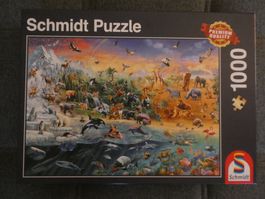 Die Welt der Tiere Schmidt-Puzzle 1'000 Teile