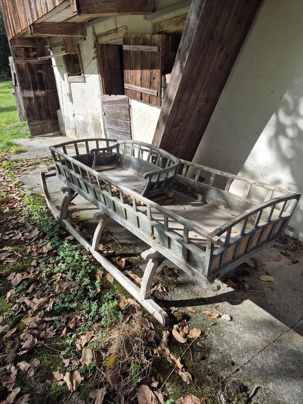 Schlitteln: Schlitten/  Kutsche  antik Holzschlitten – Gebraucht aus Giswil von Fridoli63 1