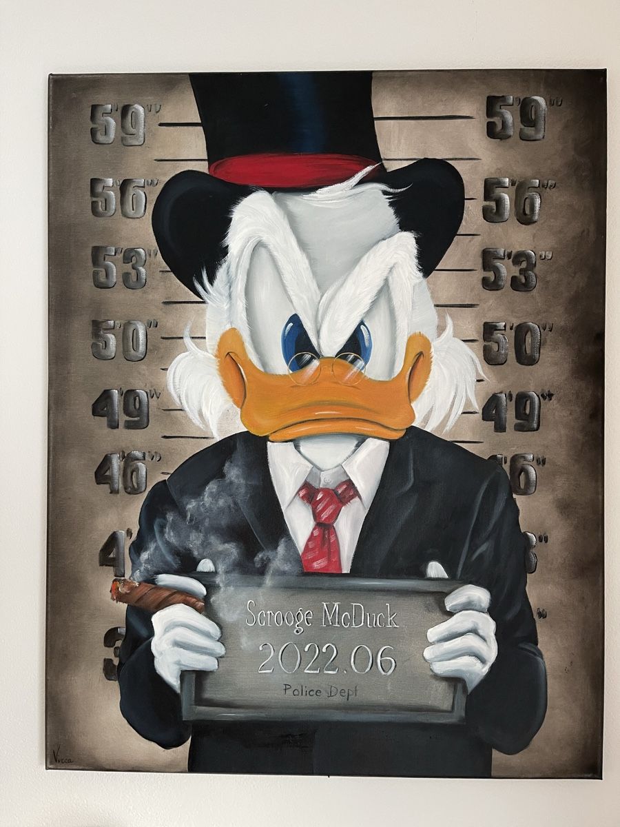 Dipinti: Dagobert / Scrooge McDuck arrested – Nuovo (secondo la descrizione) da Buchs SG venduto da ViccaArt