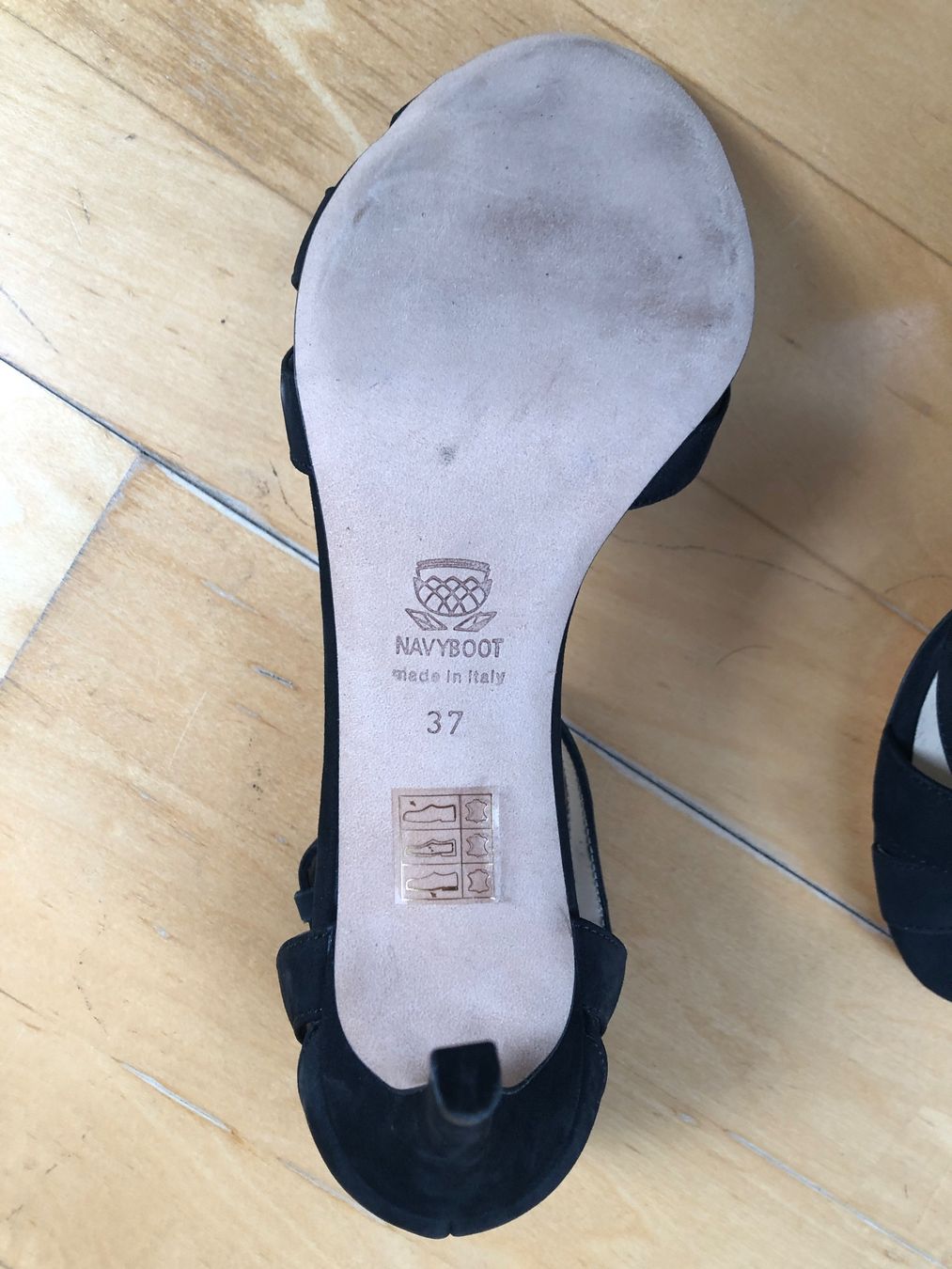Navyboot Damenschuhe: Sandaletten Navyboot schwarz Absatzschuh – Neu (gemäss Beschreibung) aus Arlesheim von leyRum4.5 4