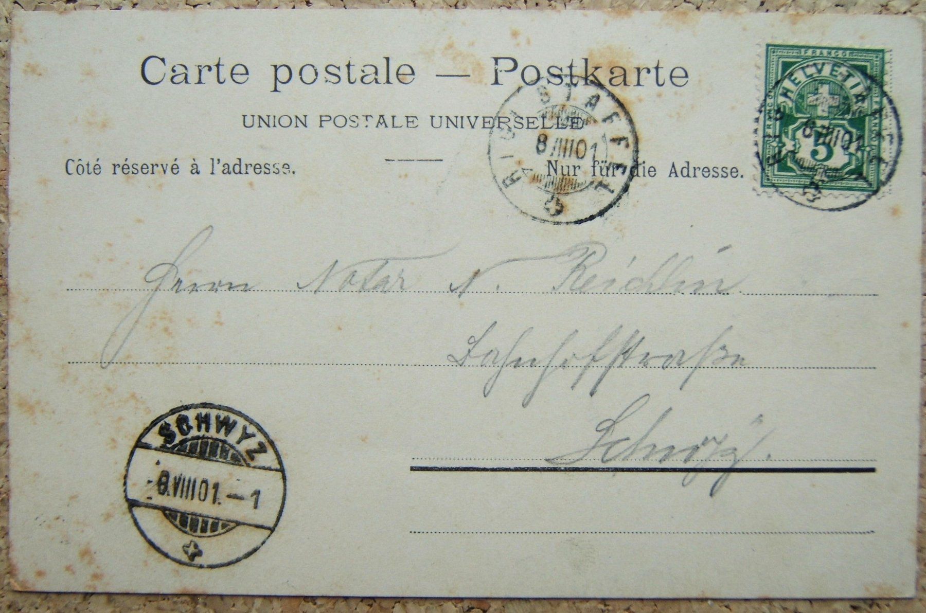Cartoline postali: ALTE AK RIGI-STAFFEL 1901 – Usato da Brunnen venduto da Nonne04 1