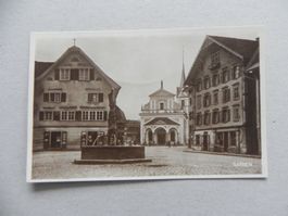 Karte Sarnen OW Geschäft Laden 1925