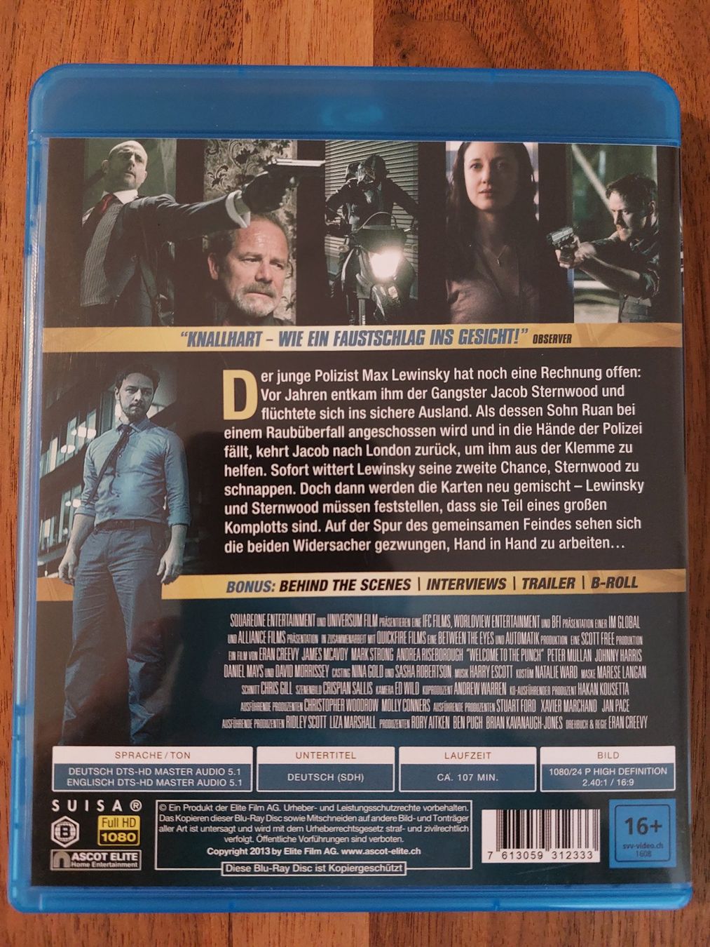 Tutti i DVDs: Blu Ray - Enemies Welcome to the Punch – Usato da Rheinfelden venduto da FilmAuktion 1