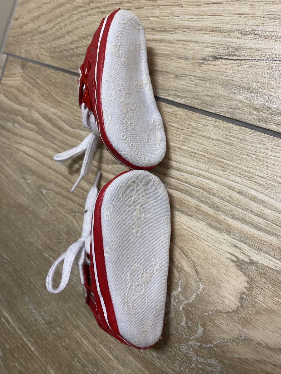 Schuhe für Mädchen: Rote Babyschuhe Größe 17 Orchestra – Gebraucht aus Miécourt von Dinedine9494 4