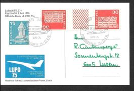 Sonderkarte SSt. 57 Lupo Luzern 25.-27.4.1975