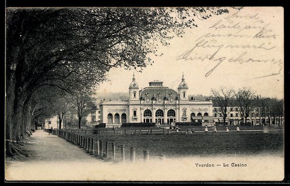 Cartoline postali: AK Yverdon, Le Casino – Usato da Berlin venduto da bartko-reher