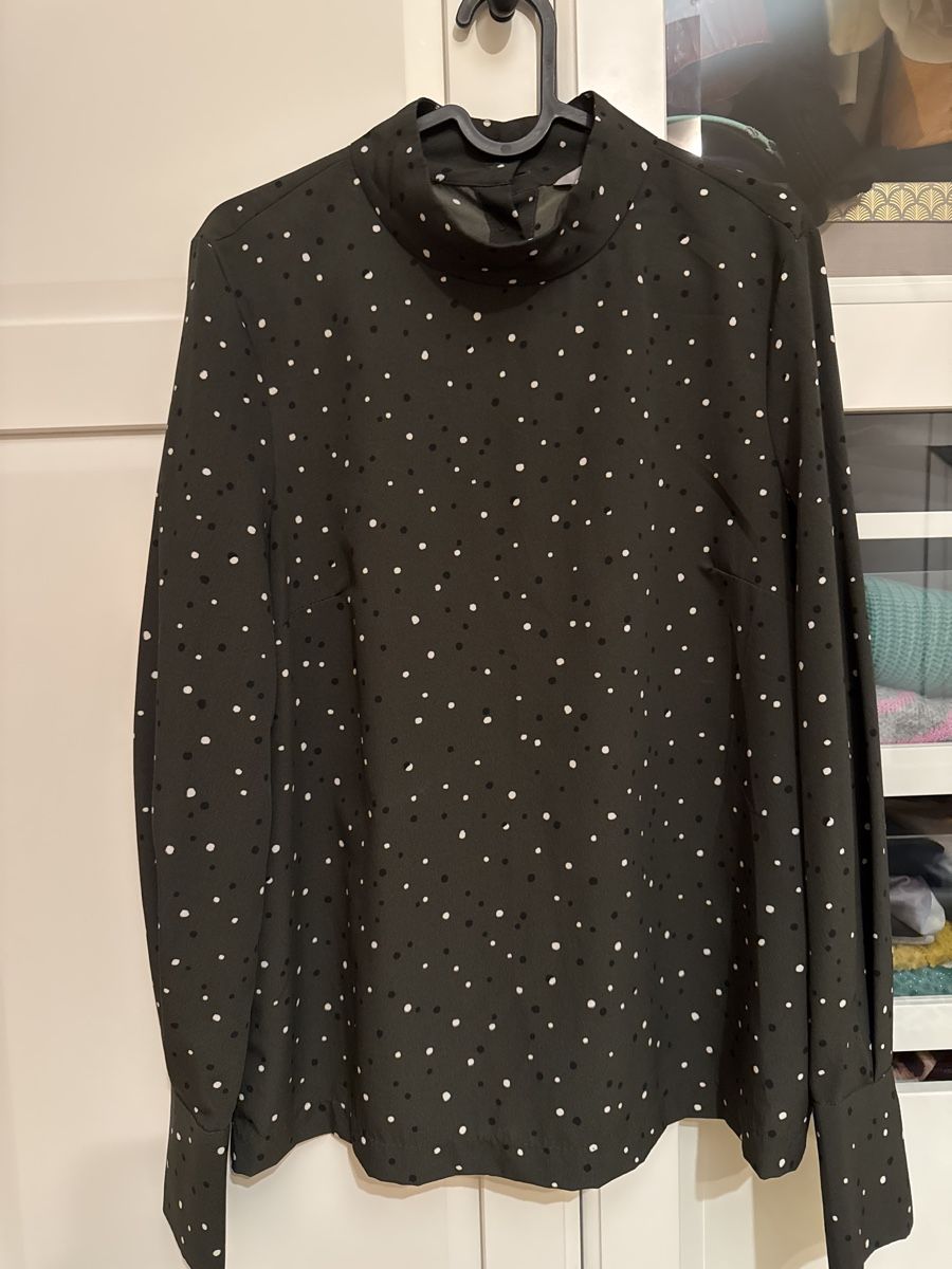H&M Camicette: Damenbluse grün mit Punkten | Gr. 38 – Nuovo (secondo la descrizione) da Winterthur venduto da ann_9m9m