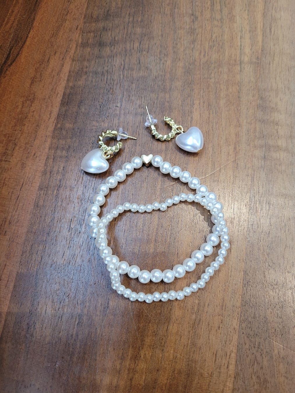 Orecchini pendenti & Orecchini a lobo: Perlen Set: Armbänder & Ohrringe (Modeschmuck) – Nuovo e nell'imballaggio originale da Lütisburg venduto da amerika123 1