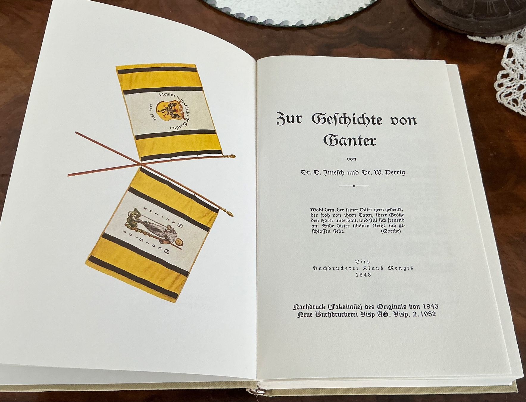 Libri: Ganter - Geschichte der Gemeinde Wallis 1943 - Imesch/Perrig – Usato da Crans-Montana venduto da plainemorte 1