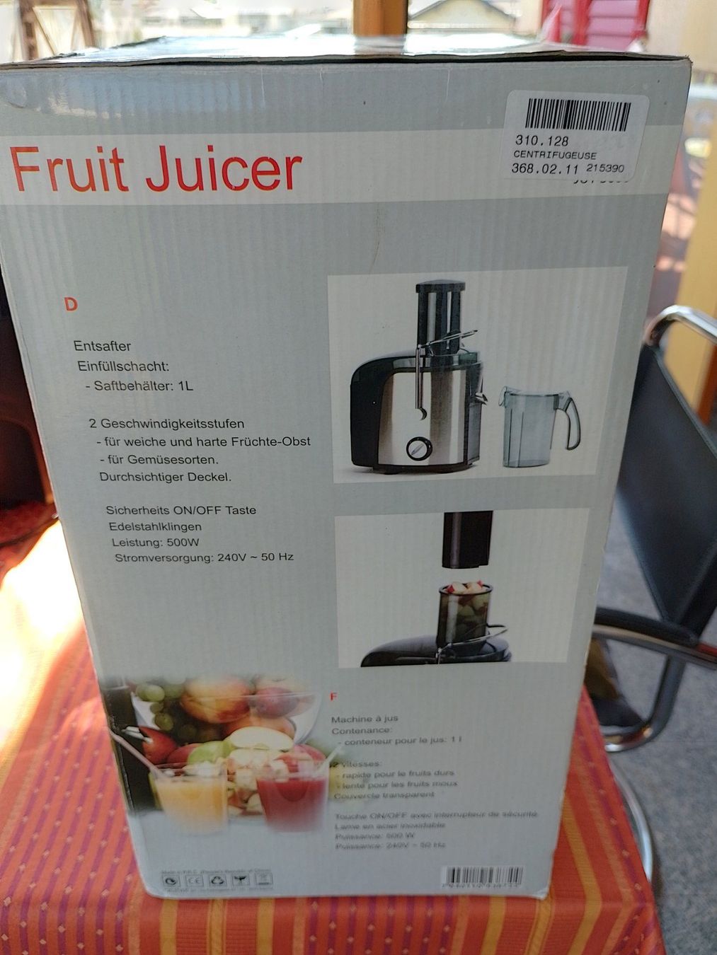 Ohmex Appareils de cuisine: Ohmex Fruit Juicer - Entsafter – Neuf (Voir description) à Niedergampel par jen_c2xq 1