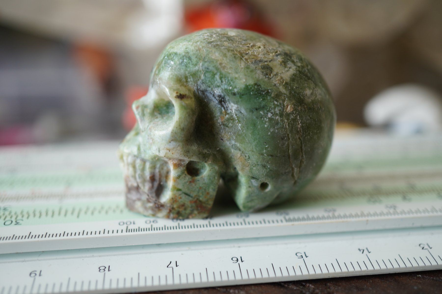 Minerali & Pietre curative: Variscit    Skull  Detailliert     "Topstone" – Nuovo e nell'imballaggio originale da Eschenbach SG venduto da topstone 5