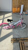 Kinderfahrrad rosa weiss 16 Zoll Bremse defekt