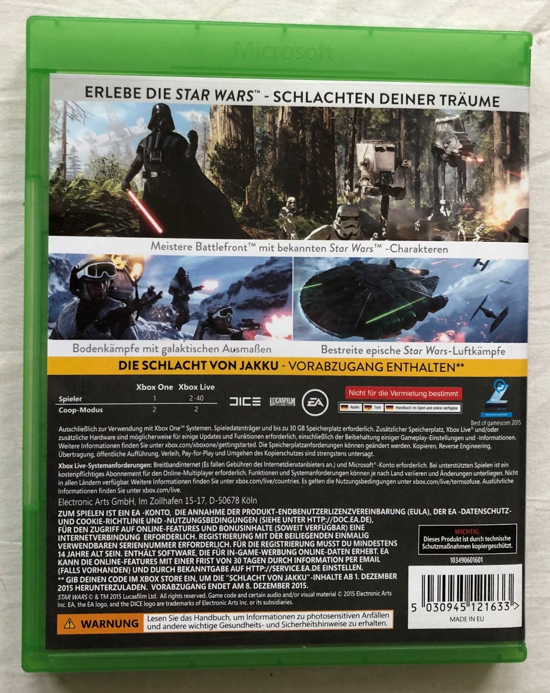 Giochi: XBOX ONE - STAR WARS BATTLEFRONT – Usato da Schaffhausen venduto da durruti 2