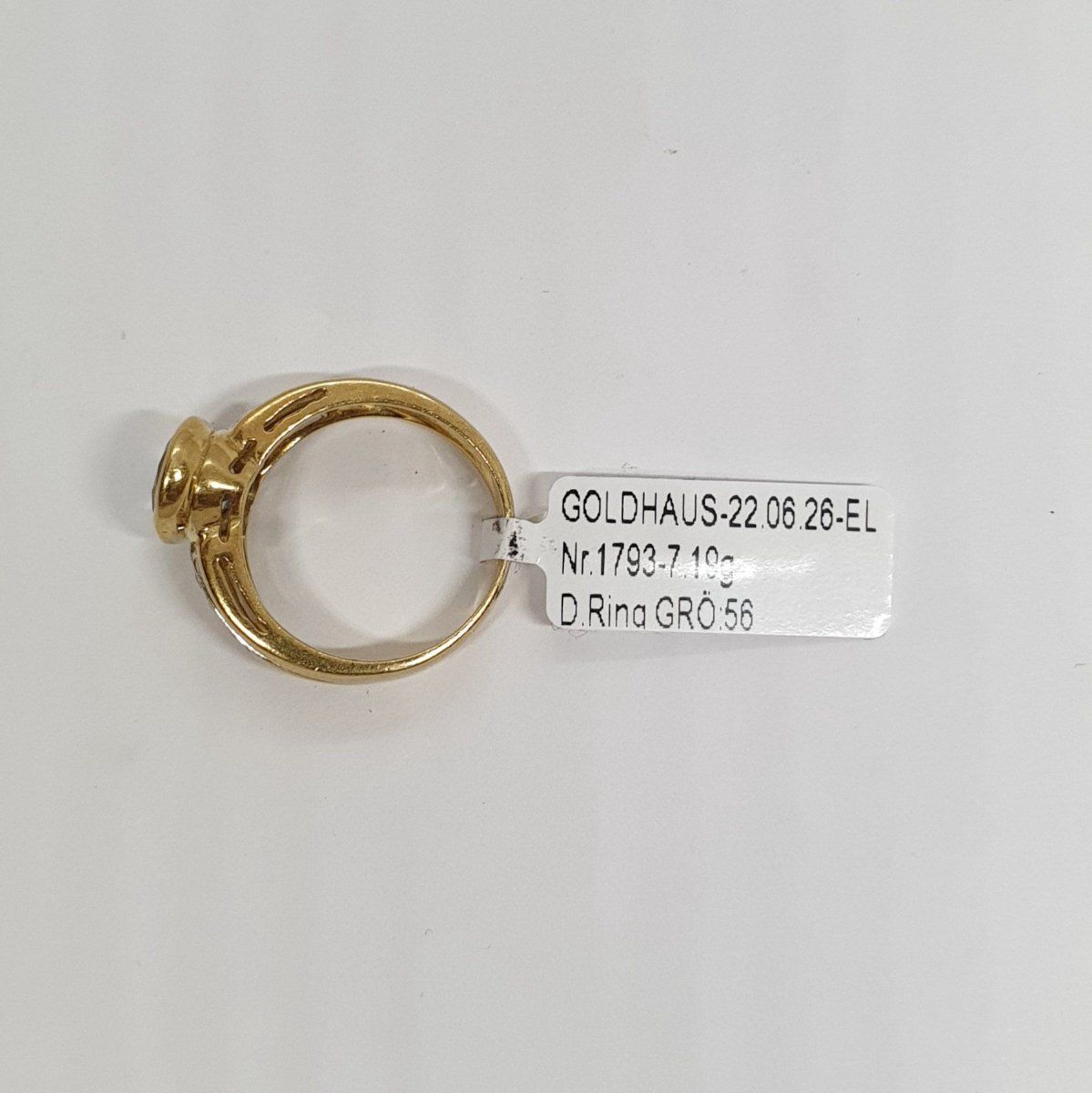 Anelli: Echt 18K Gold - Brilliant, Blautopas Ring – Usato da Luzern venduto da luzerngoldhaus 4