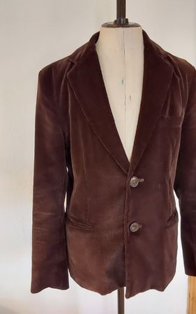 Blazer Herren Sakko Cord brau M genäht an der BFF Bern