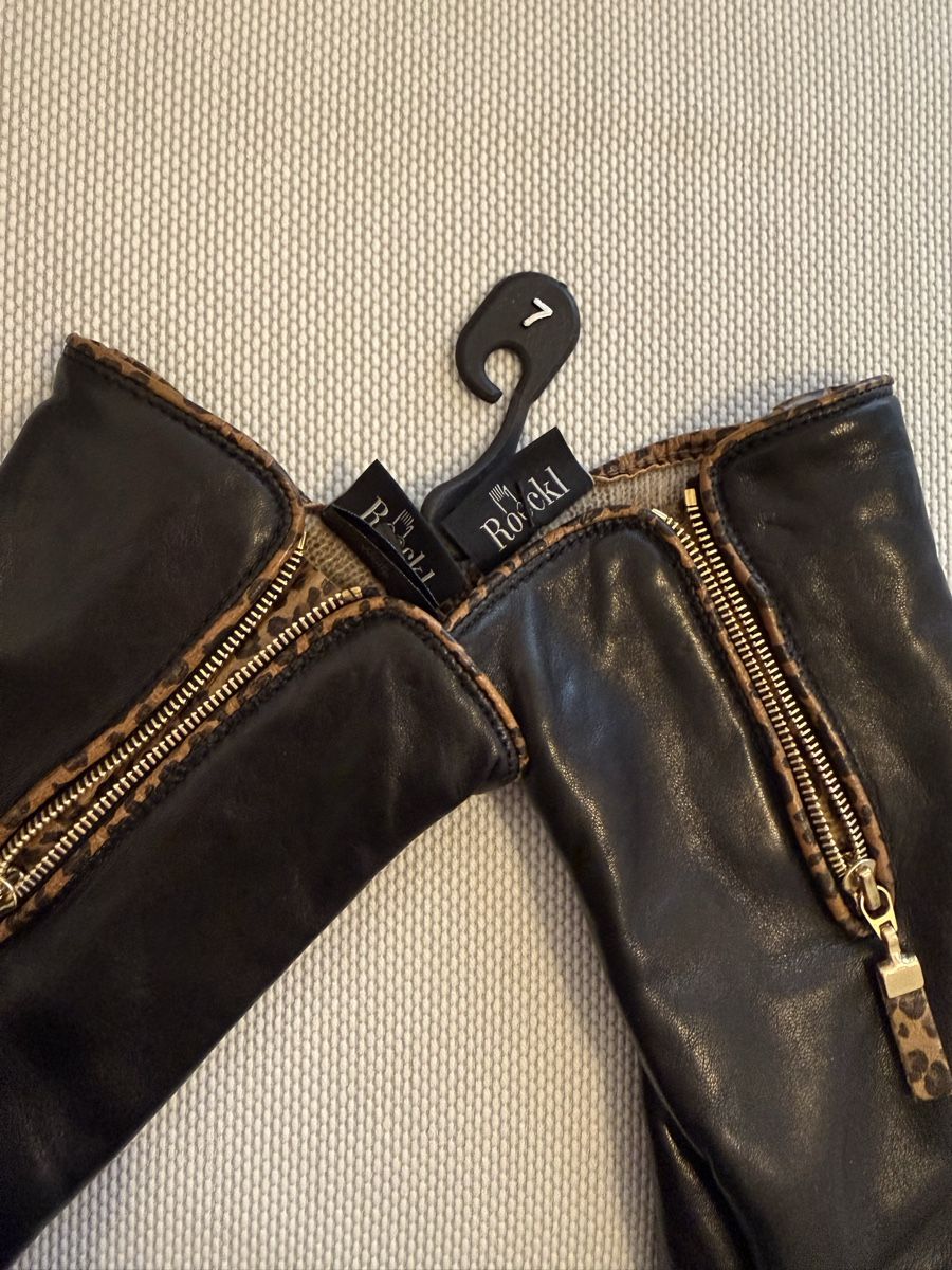 Roeckl Guanti & manicotti: Roeckl Lederhandschuhe/ schwarz/ Gr.7/ NEU – Nuovo e nell'imballaggio originale da Zürich venduto da secondhandpassion 1