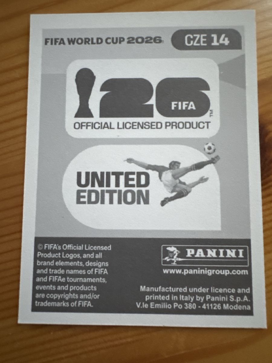 Panini Sammelbilder & Trading cards: Panini FWC 2026 CZE14 – Gebraucht aus Vesenaz von miguelfdfrade 1