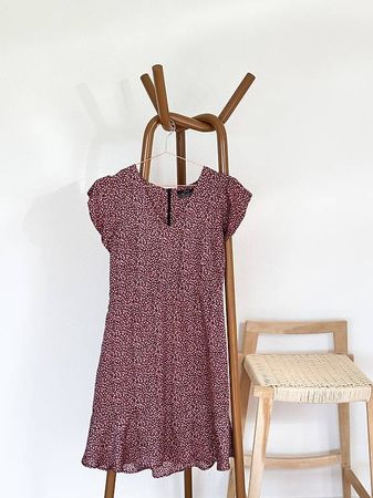 SET Sommerkleid rosa gemustert Gr. 36/S neuwertig