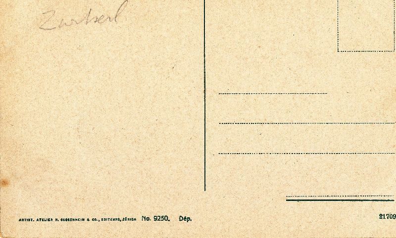 Cartoline postali: Interlaken - Hotel Cerf + c1910 – Usato da Emmenbrücke venduto da teestube 1