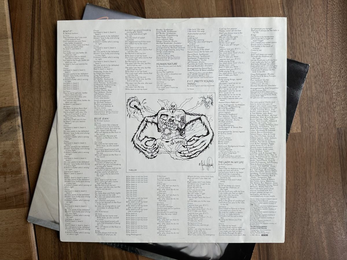 Dischi in vinile: Michael Jackson Thriller Vinyl - Rare! – Usato da Chapelle (Glâne) venduto da DrRoach 5