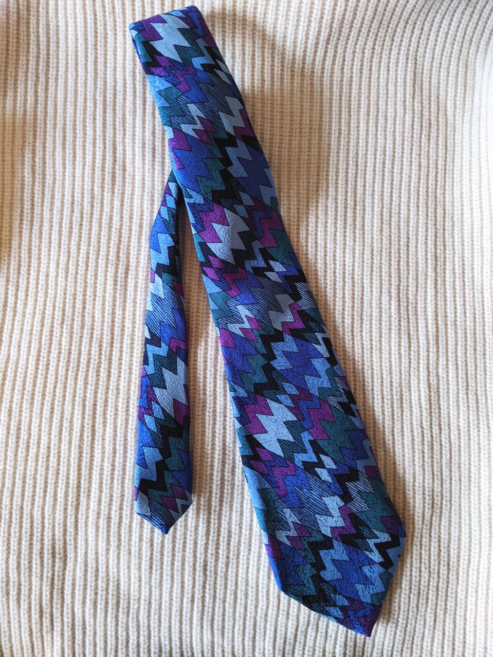 Missoni Cravatte: MISSONI : Cravate en soie dans les tons bleus – Nuovo (secondo la descrizione) da Petit-Lancy venduto da lilycerise