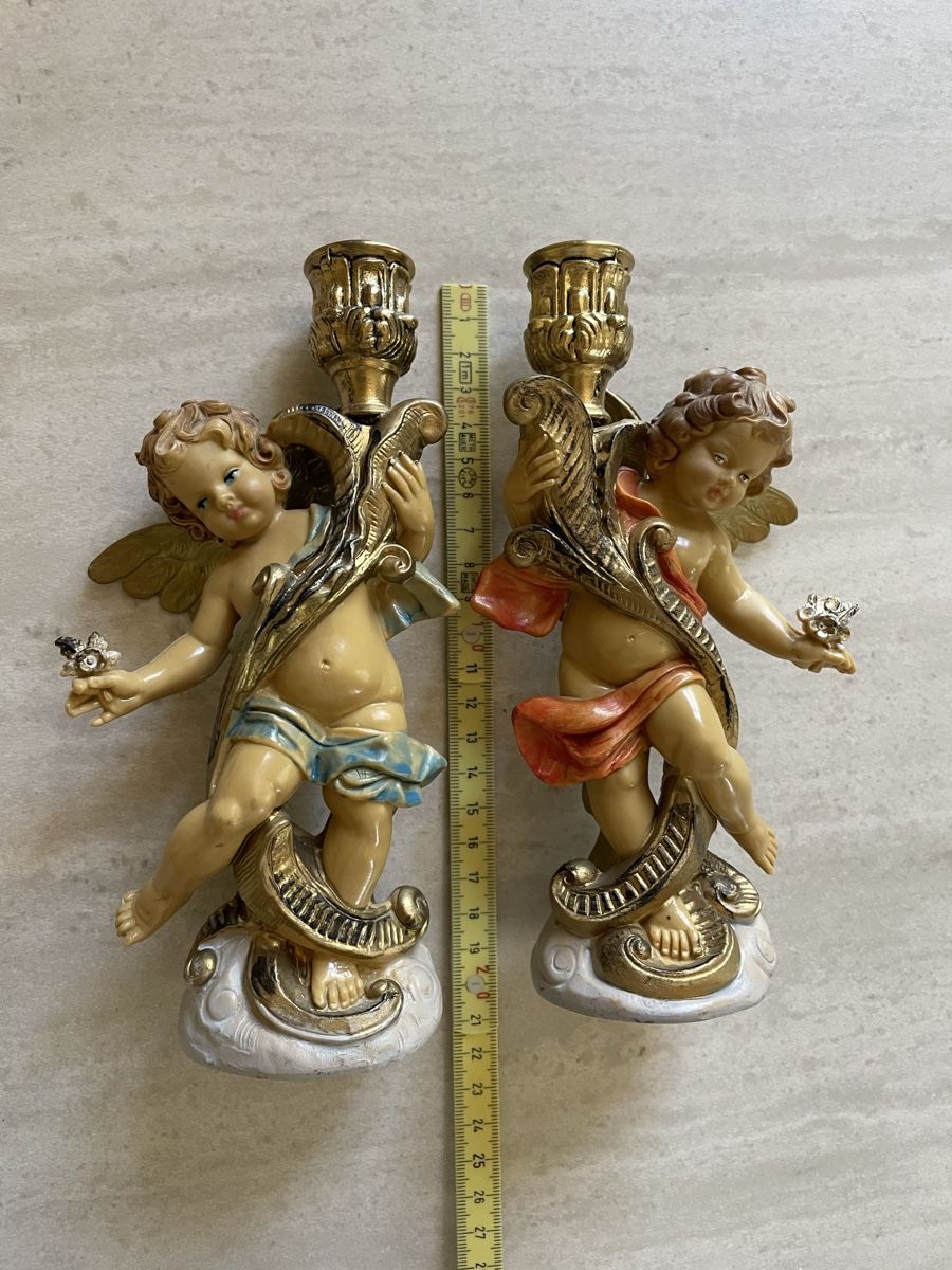 Portacandele: 2 Engel Kerzenständer made in Italy – Usato da Flawil venduto da Naphtali 6