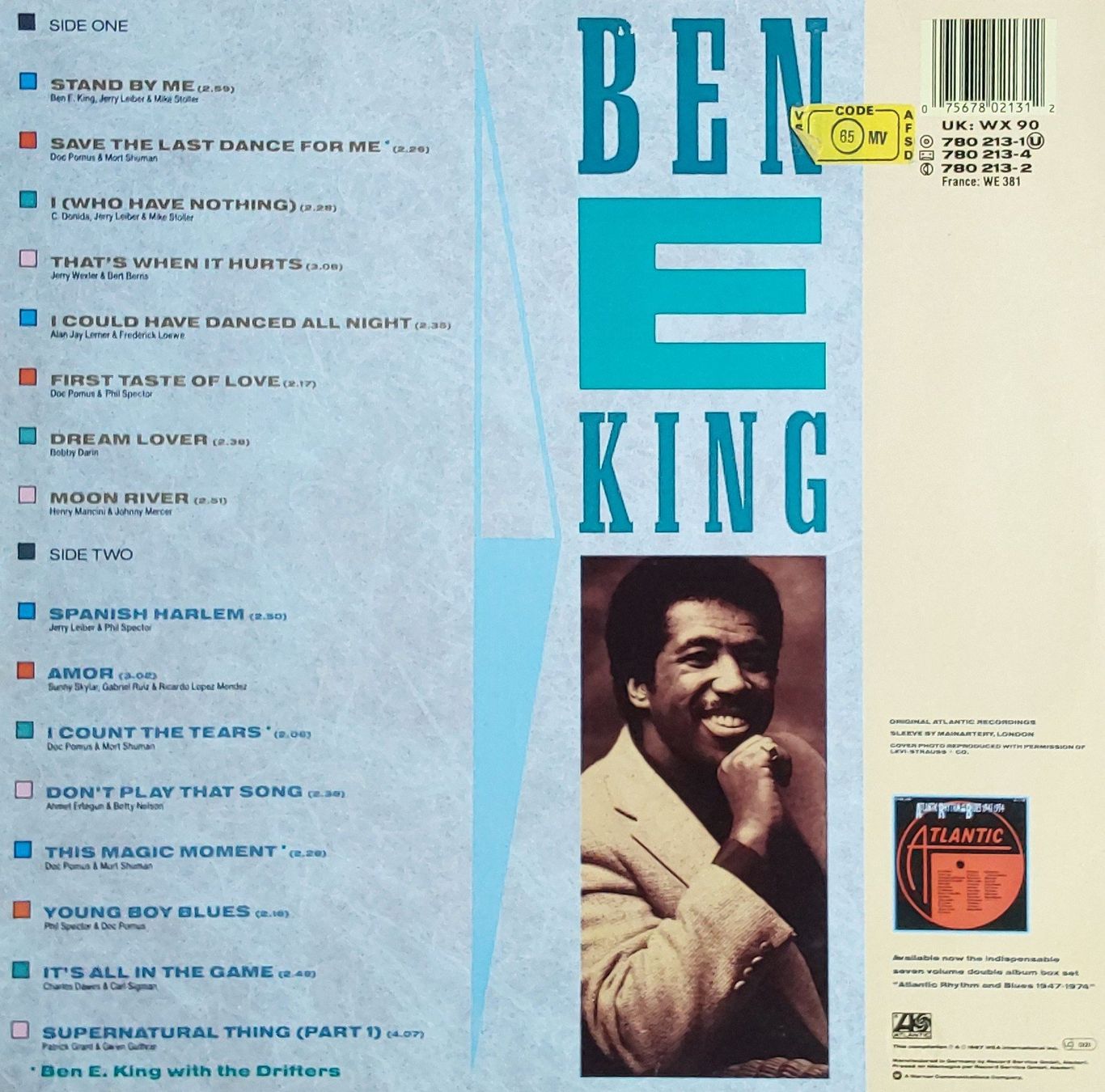 Vinyles: Vinyl LP - Ben E. King - Stand By Me - 1987 – D'occasion à Villeret par Fil11 1