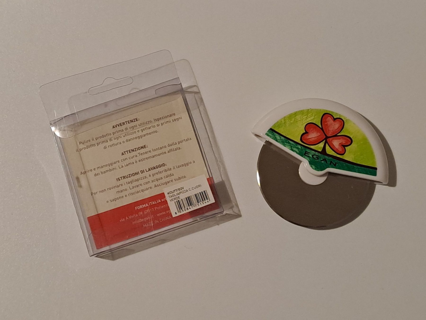 Küchenmesser: Pizzaschneider mit Glücksklee-Design- Neu+OVP – Neu und originalverpackt aus Schaffhausen von lucaalessandro 4