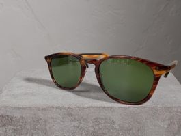 Garrett Leight Kinney Sonnenbrille Havana, grüne Gläser