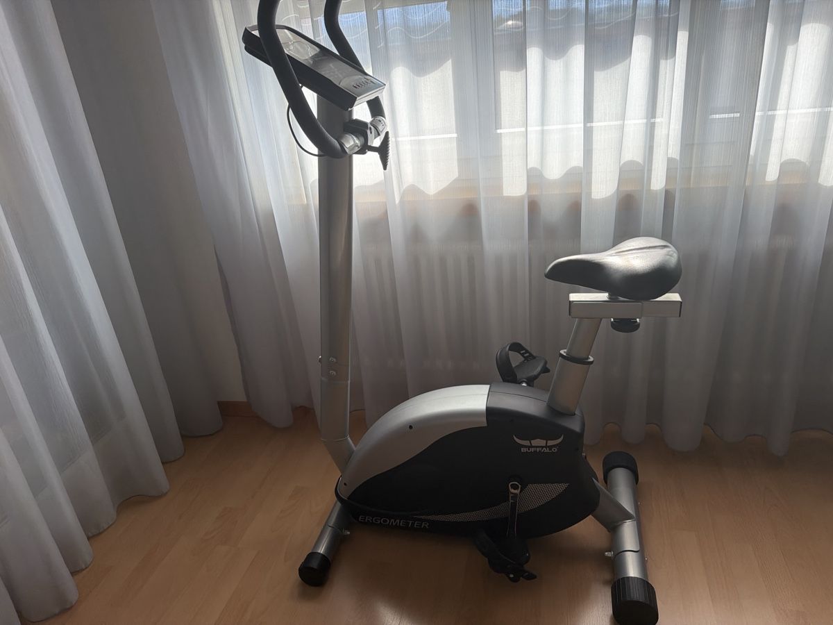 Buffalo Hometrainer: Ergometer Heimtrainer Buffalo silber schwarz gebraucht – Gebraucht aus Emmen von dus_kz6z 4