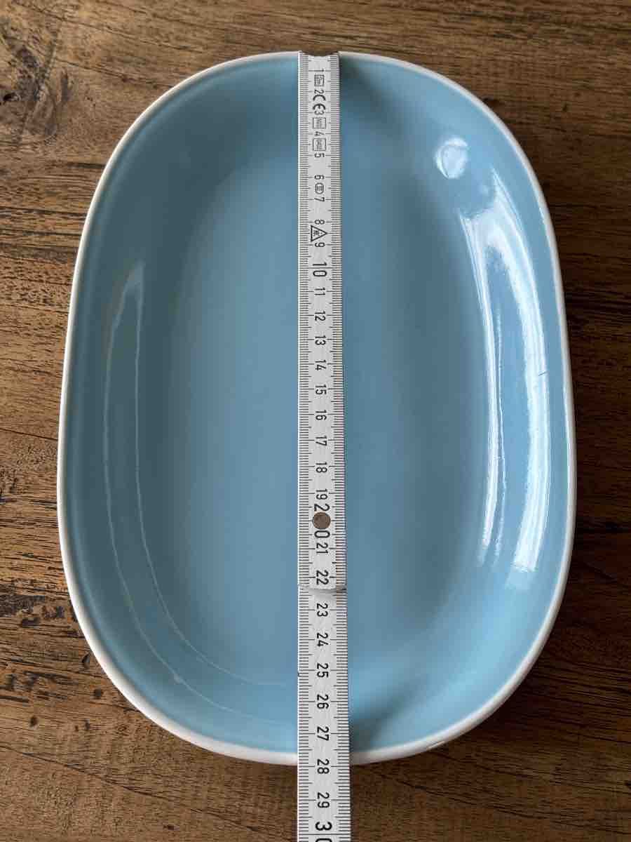 Rössler Servierplatten: 2 Rössler Platten oval hellblau und grün, top 28cm – Neu (gemäss Beschreibung) aus Kreuzlingen von Lemmine 6