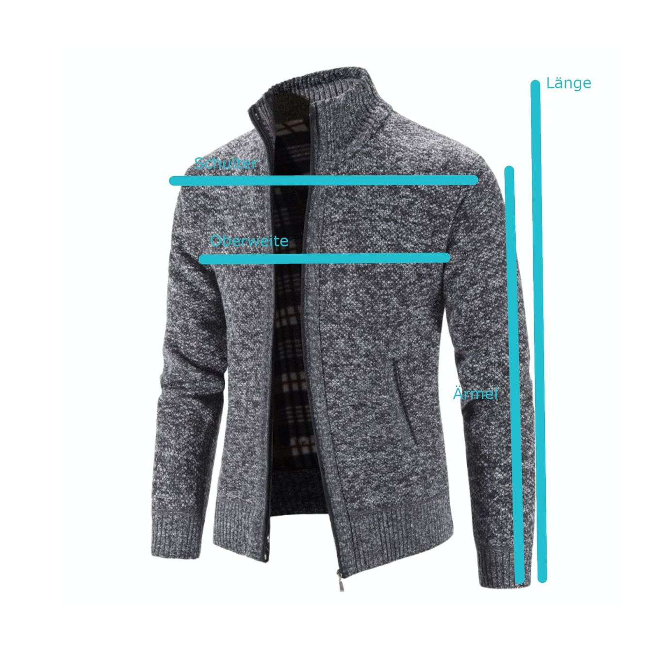 Maglioni & Felpe: XL Herren Strickjacke Strickpullover mit Reisverschluss – Nuovo e nell'imballaggio originale da Hundwil venduto da Stallone5 2