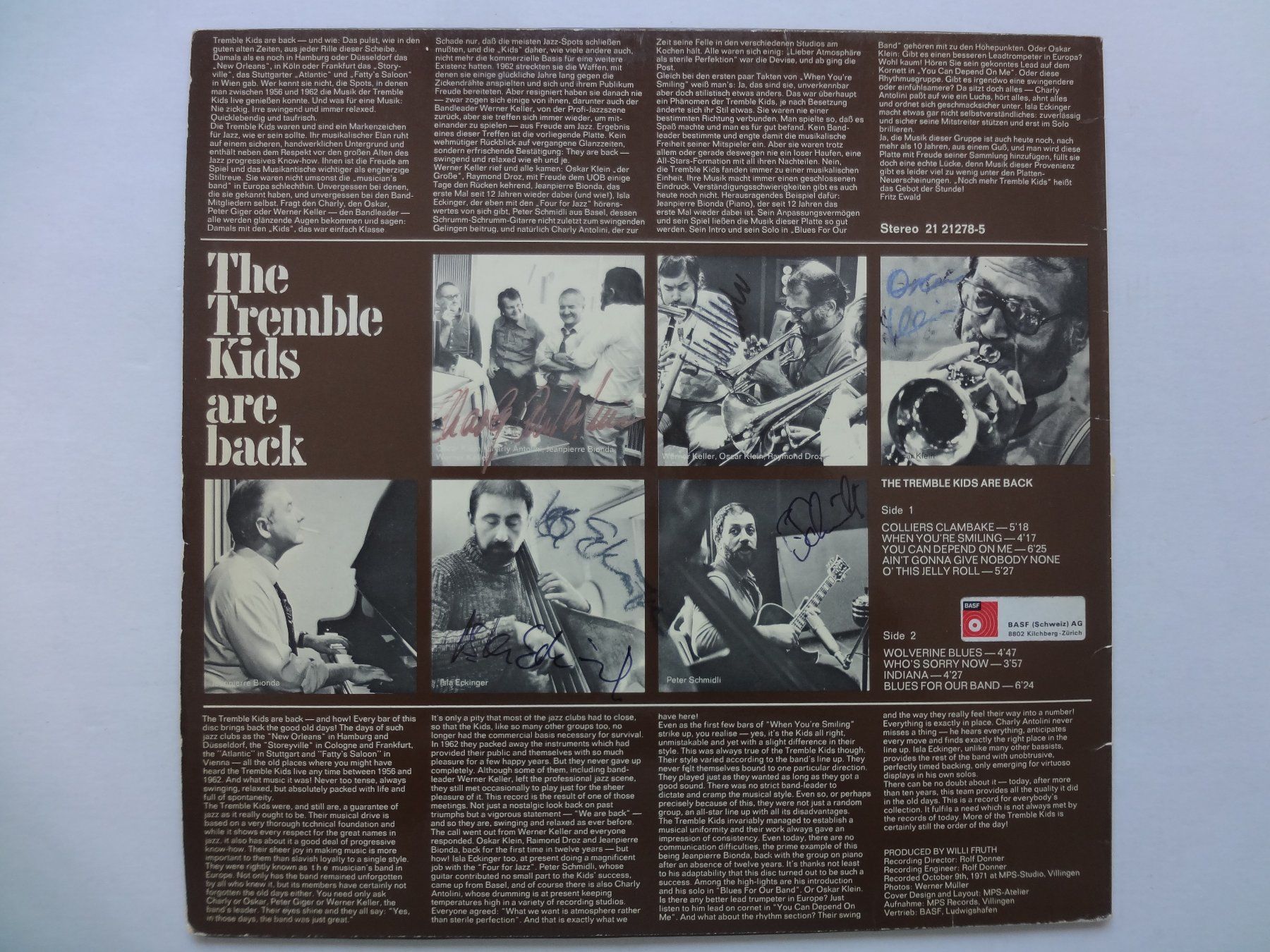 Schallplatten: 6 LPs, Swiss Jazz – Gebraucht aus Hemishofen von Phonomandy 3