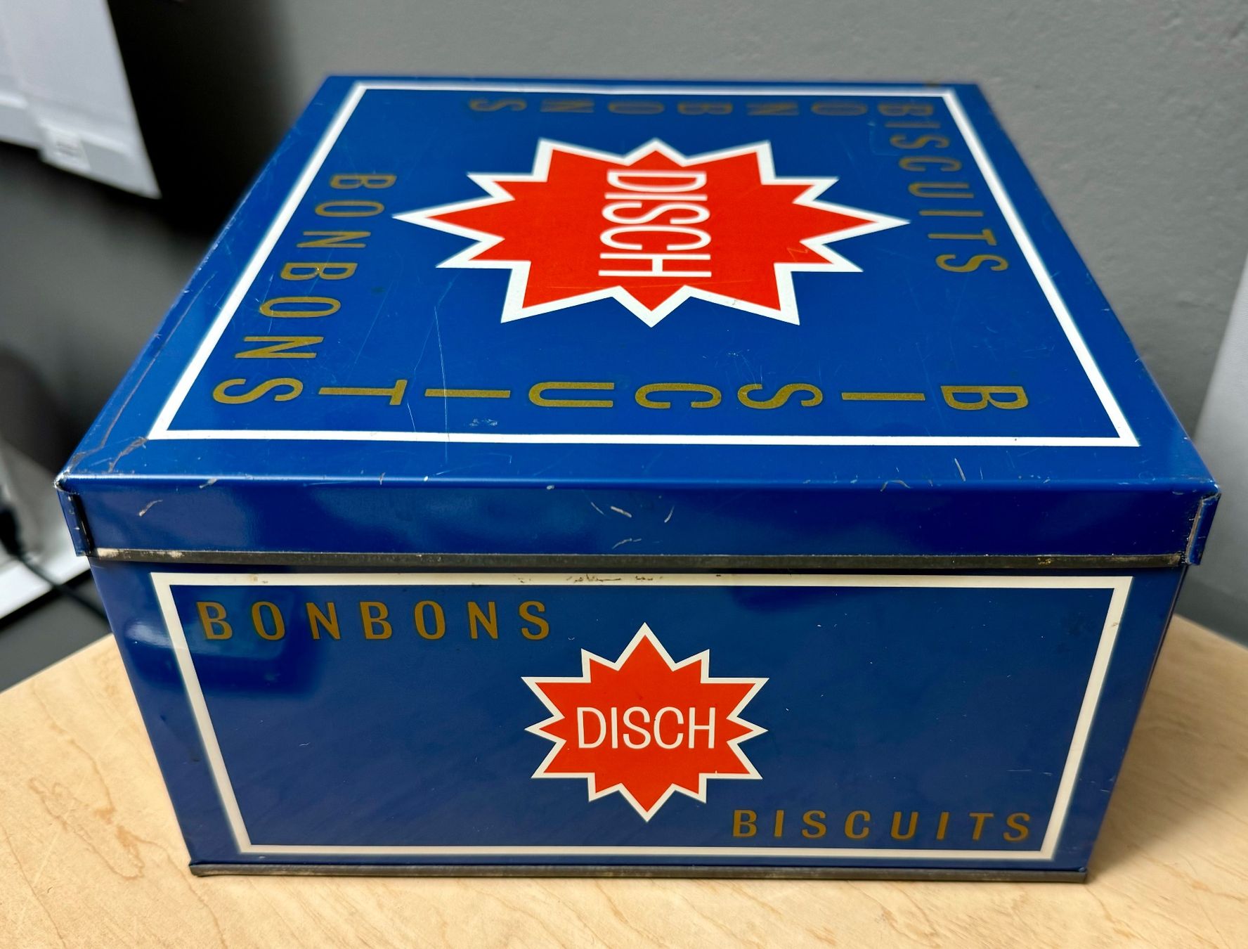 Barattoli: Alte Blechdose Biscuits Bonbons DISCH OTHMARSINGEN blau – Usato da Rothrist venduto da Luckywinner 2