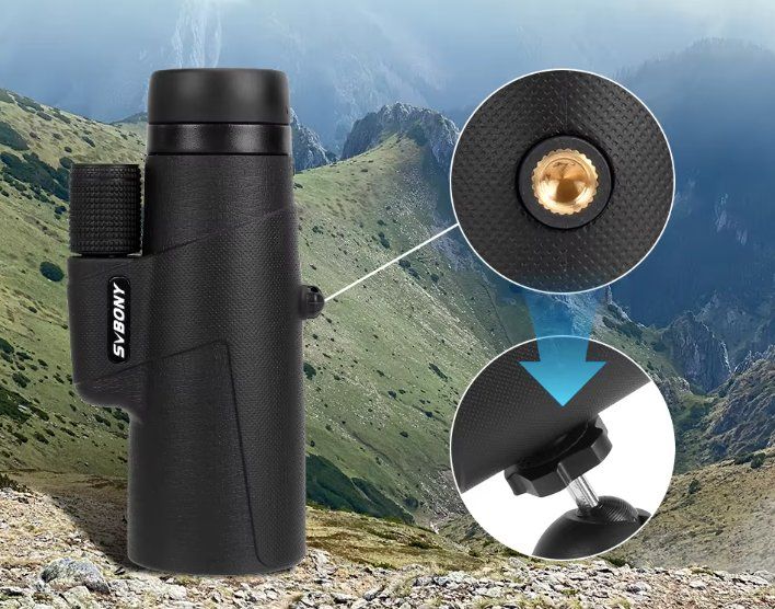 Telescopi: Monocular Fernglas 8x42 mit Stativ und Telefonhalter – Nuovo e nell'imballaggio originale da Châtelaine venduto da topshop.switzerland 7