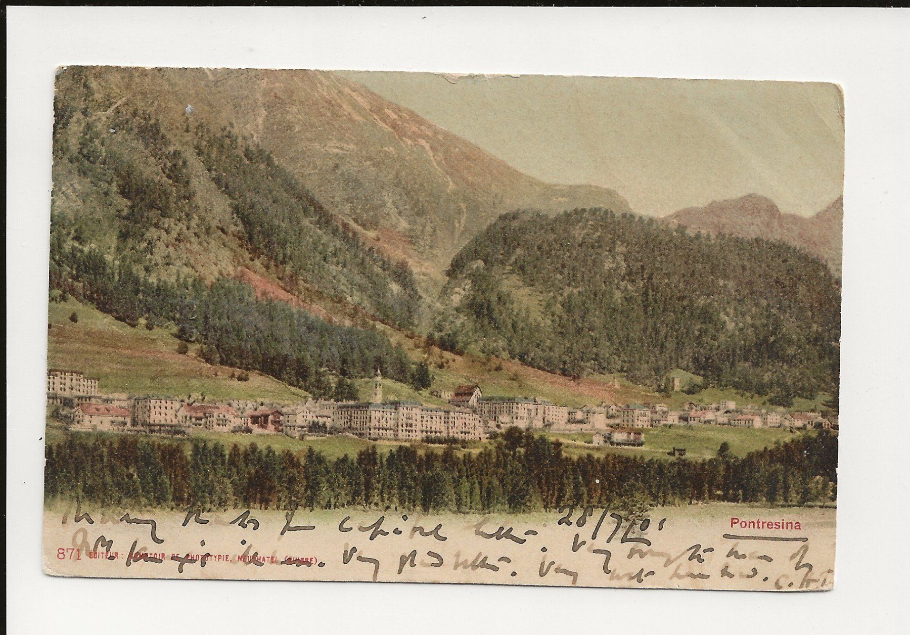 Cartoline postali: AK 1901 Pontresina GR – Usato da Greifensee venduto da 315WDO
