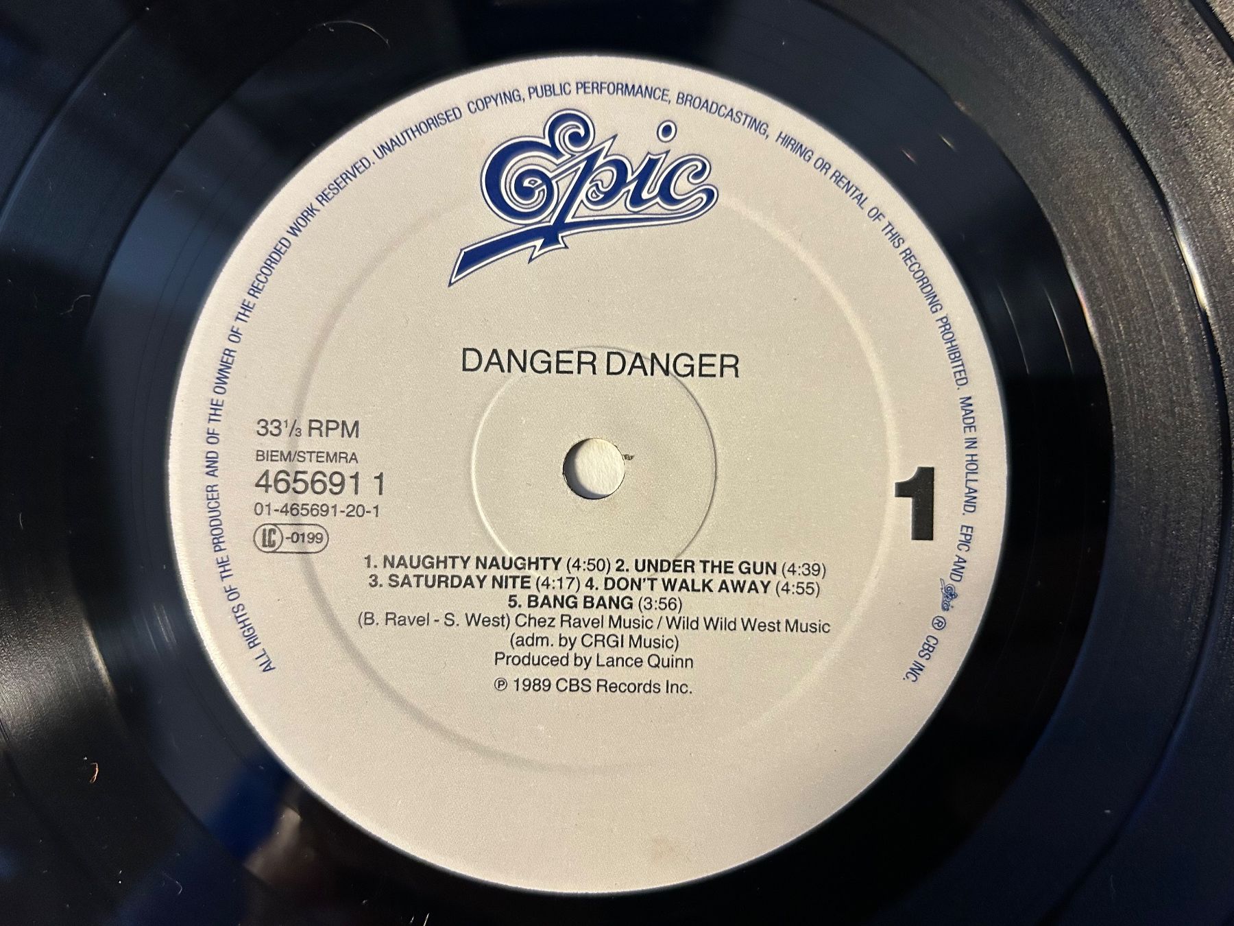 Dischi in vinile: Danger Danger - Rare Vinyl LP – Usato da Aesch BL venduto da BlueMusicRecords 2