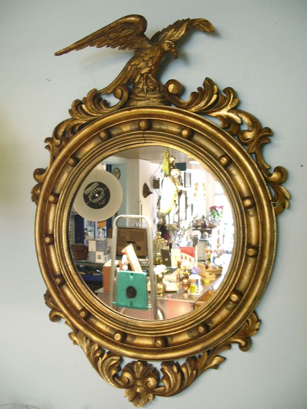 Specchi: Regency Spiegel mit geschnitztem Adler – Usato da Meggen venduto da Trouvaillen 2