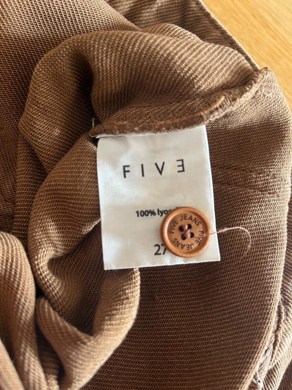 Pantaloni: FIVE Damen Hose braun 100% Lyocell – Usato da Zürich venduto da bretxo 6