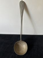 Antike Suppenkelle Vogel & Traubenmuster 30,5 cm Länge