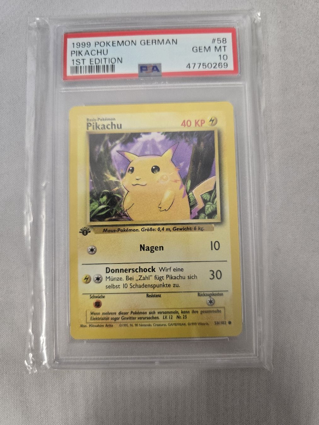 Pokémon Carte collezionabili: 1st edition pikachu aus base set PSA 10 – Nuovo (secondo la descrizione) da Zufikon venduto da aar_k5db