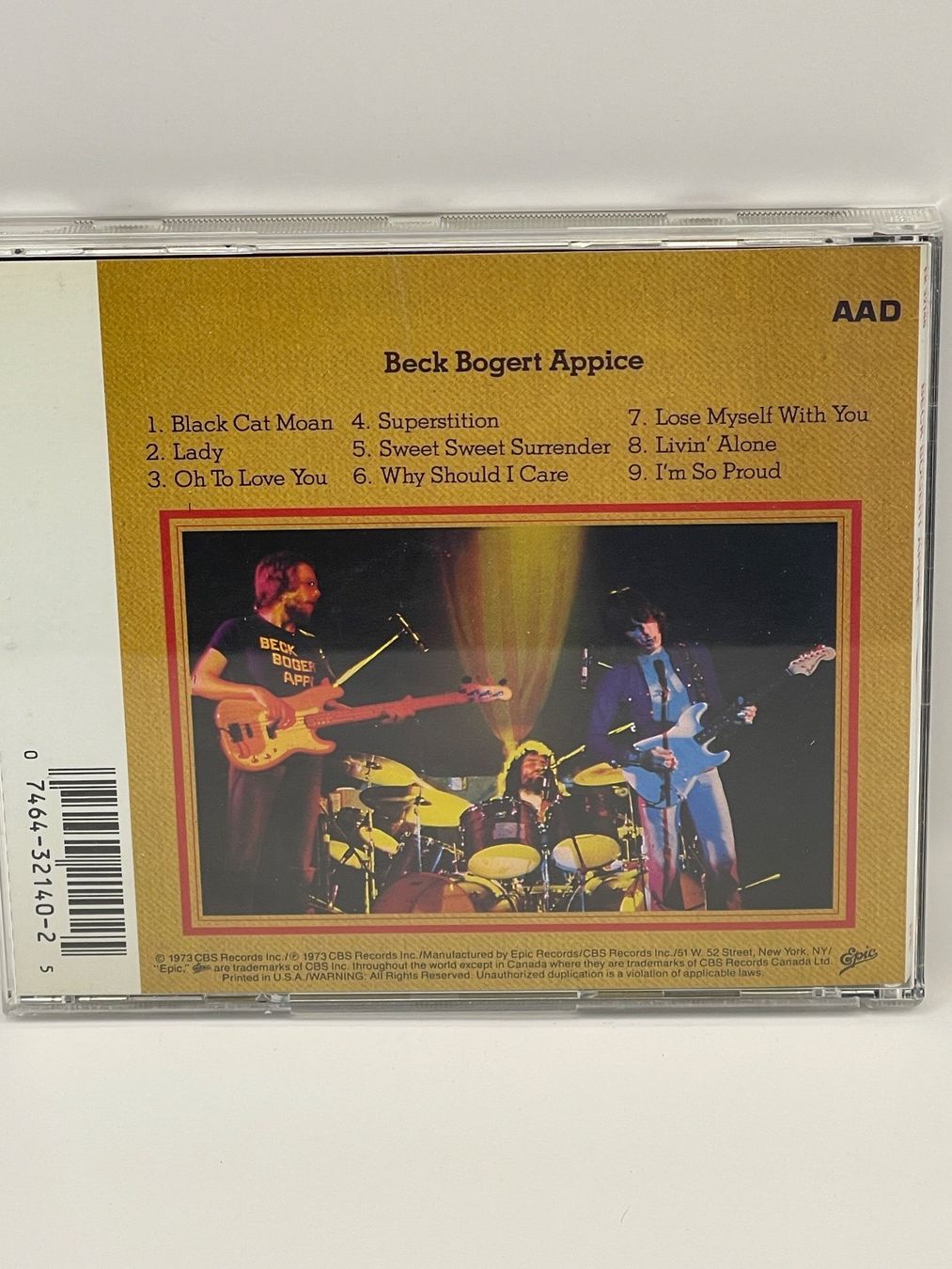 CD: Beck Bogert - Appice – Usato da Rüti ZH venduto da alumedien 1