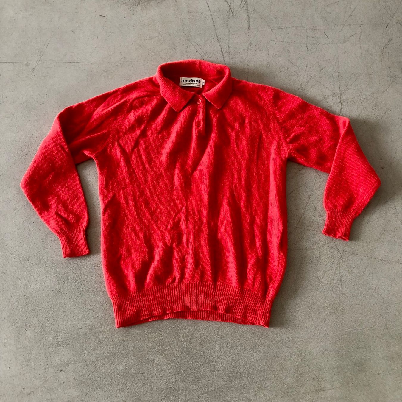 Maglioni & Felpe: Vintage Modissa Strickpullover Wolle rot, Grösse L – Usato da Brienz BE venduto da Kokolea84 3