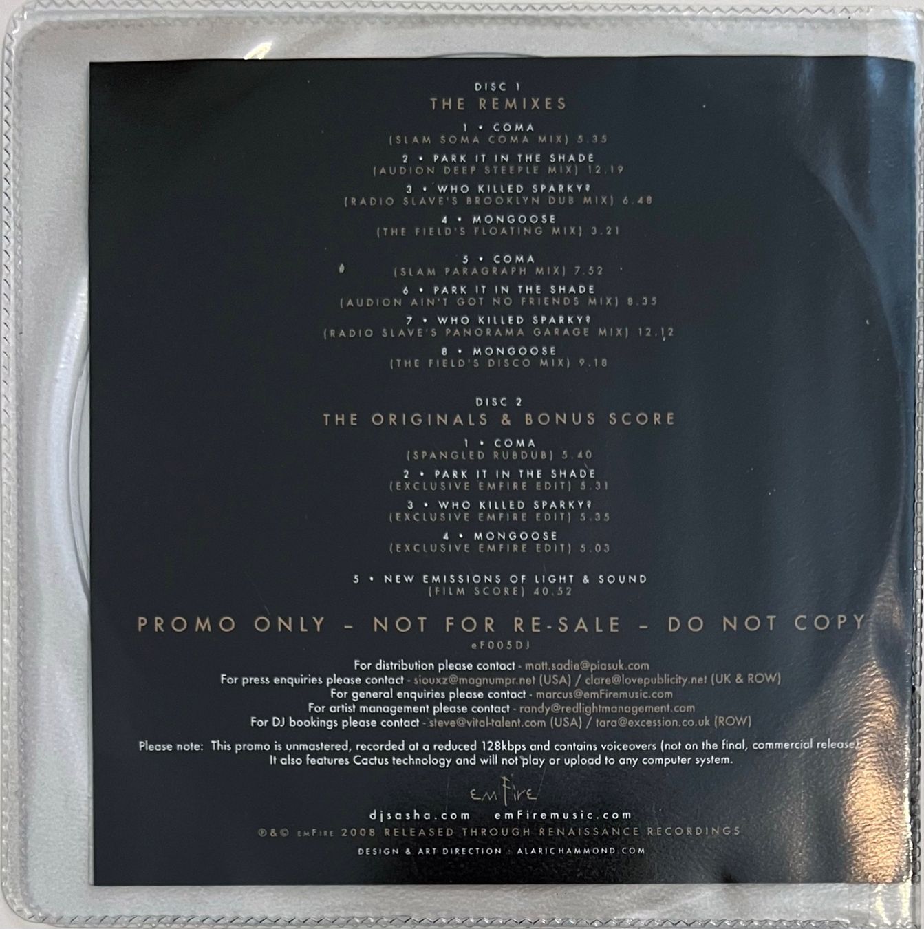 CDs: Sasha – The Emfire Collection: Mixed, Unmixed & Remixed – Gebraucht aus Martigny von jereq 1